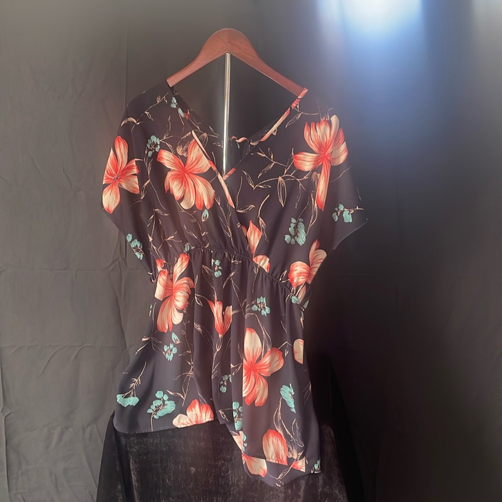 Torrid Sheer Flower Top